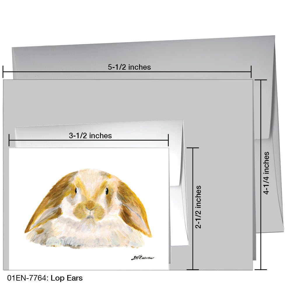 Lop Ears, Greeting Card (7764), Enclosure, printedcanvas.com