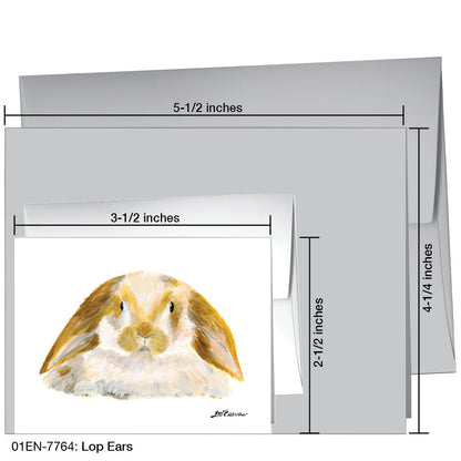 Lop Ears, Greeting Card (7764), Enclosure, printedcanvas.com