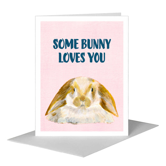 Lop Ears, Greeting Card (#7764A) A2 Card Front, www.printedcanvas.com