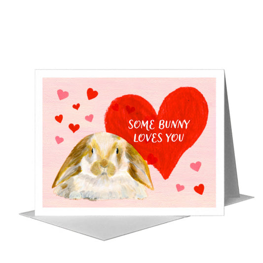 Lop Ears, Greeting Card (#7764B) A2 Card Front, www.printedcanvas.com
