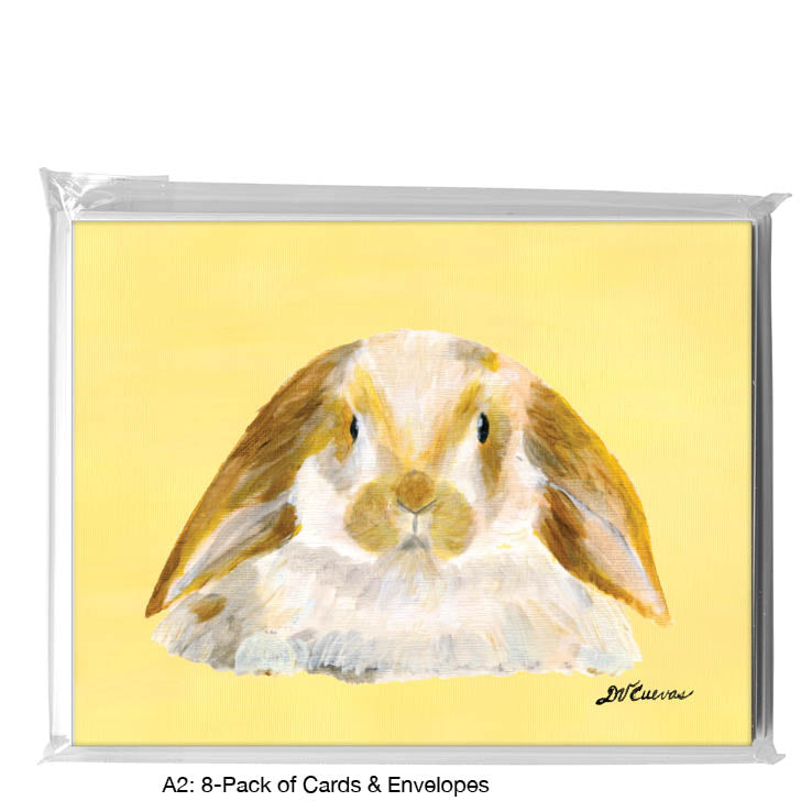 Lop Ears, Greeting Card (#7764C), 8-Pack, www.printedcanvas.com