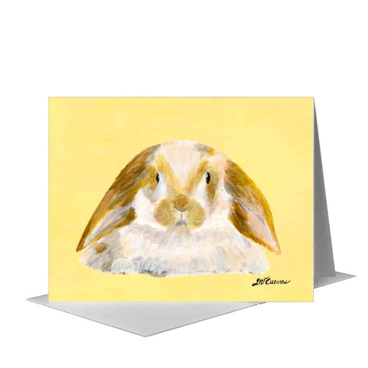 Lop Ears, Greeting Card (#7764C), A2 Card Front, www.printedcanvas.com
