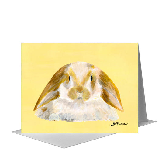 Lop Ears, Greeting Card (#7764C) A2 Card Front, www.printedcanvas.com
