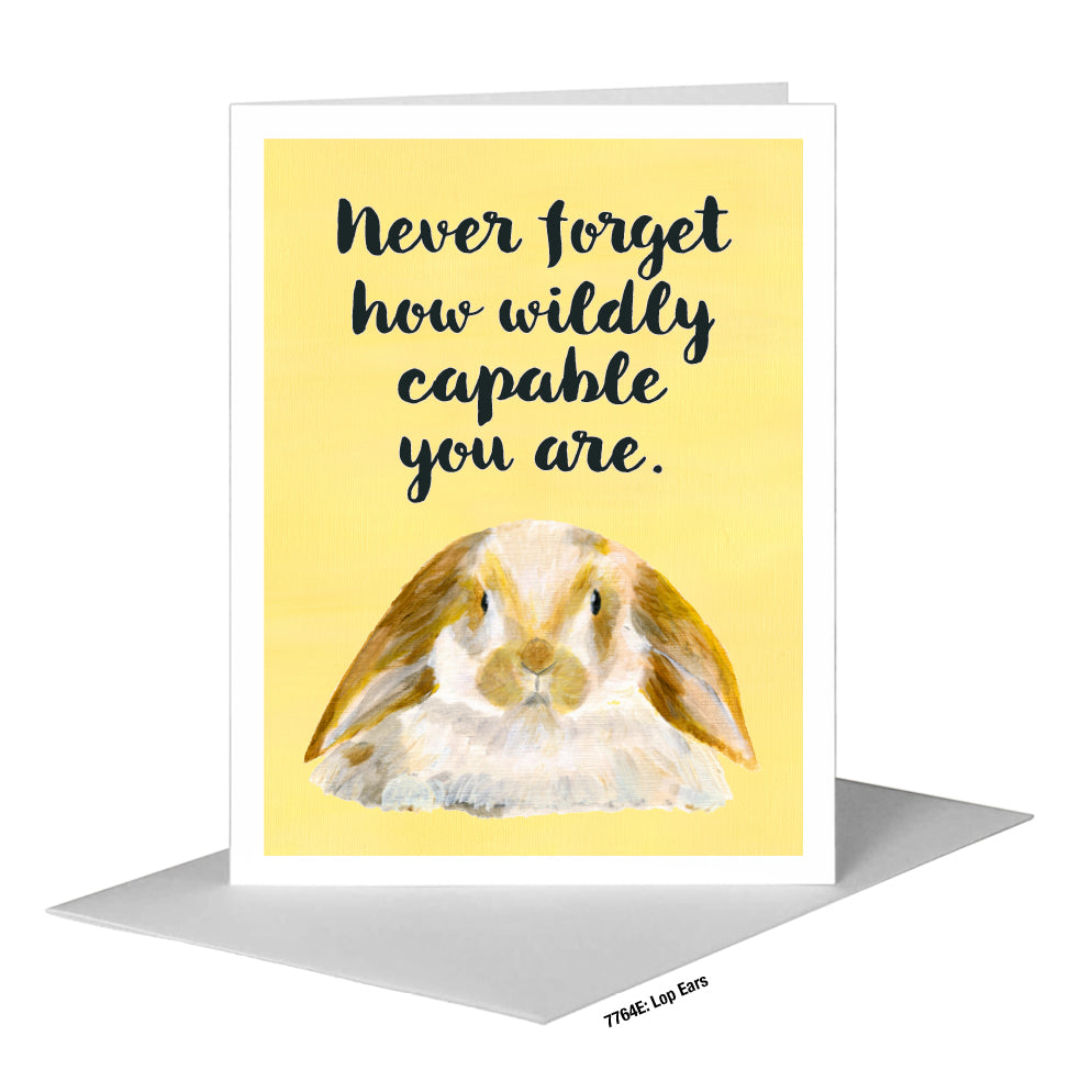 Lop Ears, Greeting Card (#7764E)