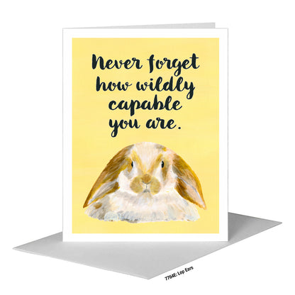 Lop Ears, Greeting Card (#7764E)