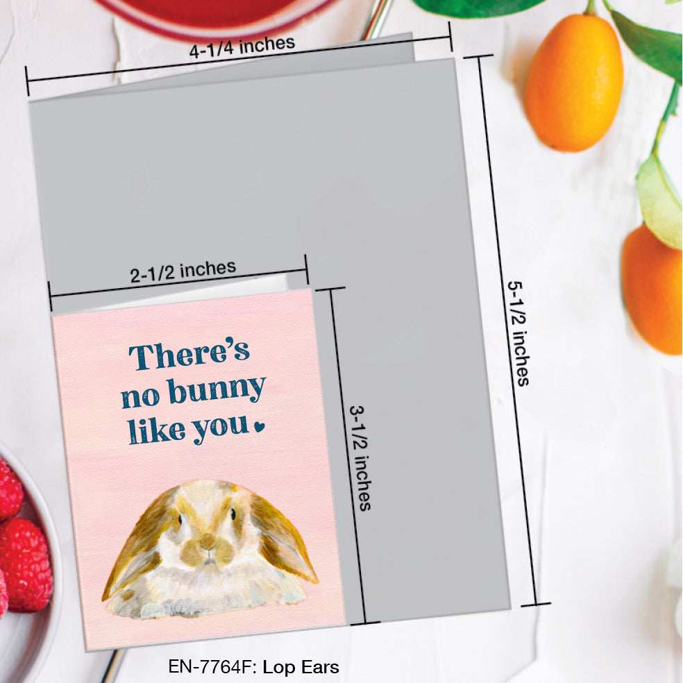 Lop Ears, Greeting Card (#7764F)