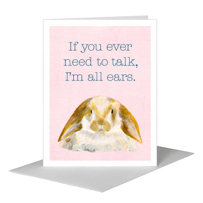 Lop Ears, Greeting Card (#7764G) A2 Card Front, www.printedcanvas.com