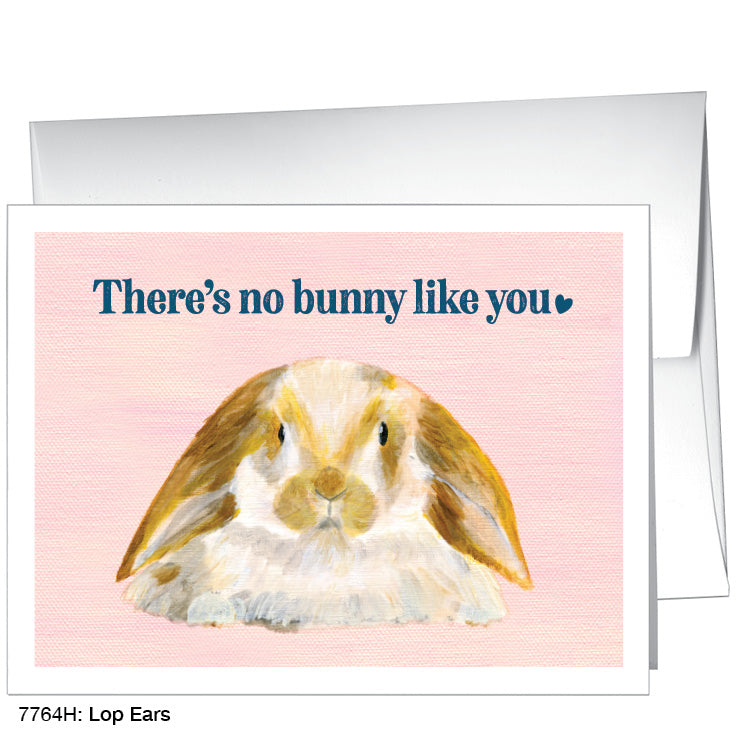 Lop Ears, Greeting Card (7764H), A2 Card, www.printedcanvas.com