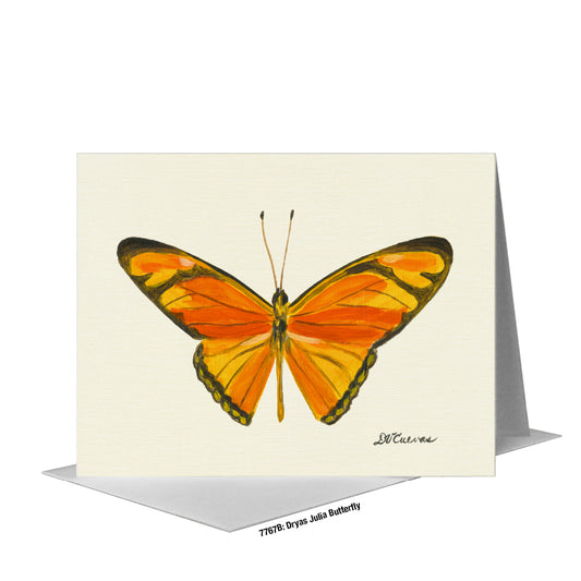 Dryas Julia Butterfly, Greeting Card (#7767B)