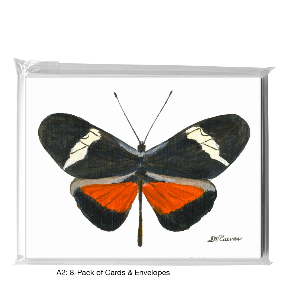 Heliconius Clysonimus Montanus, Greeting Card (7768), A2 8-Pack, printedcanvas.com