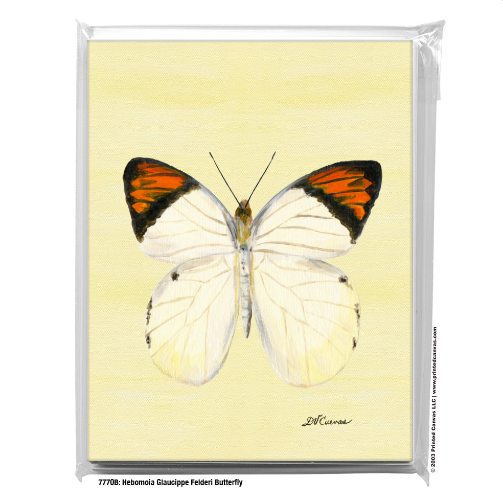 Hebomoia Glaucippe Felderi Butterfly, Greeting Card (#7770B)