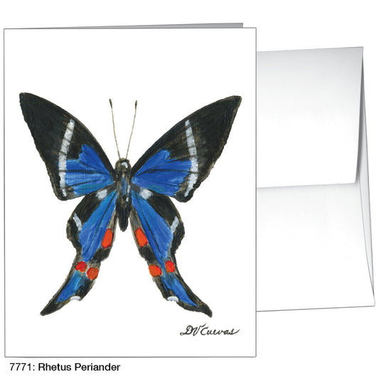 Rhetus Periander, Greeting Card (7771A), A2 Card Front, www.printedcanvas.com