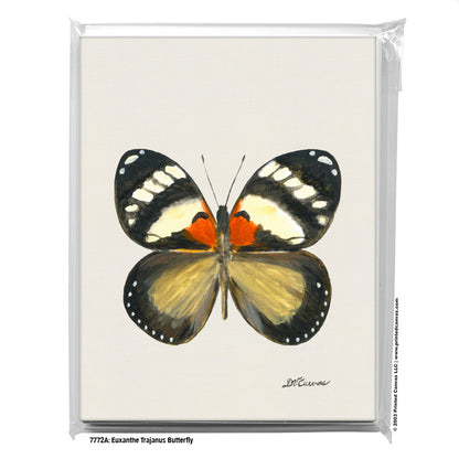 Euxanthe Trajanus Butterfly, Greeting Card (#7772A)