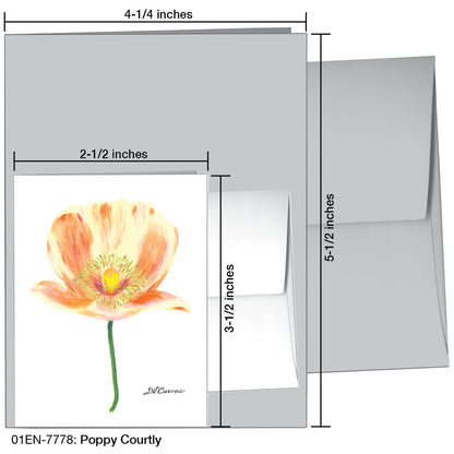 Poppy Courtly, Greeting Card (7778C), Enclosure Card, printedcanvas.com