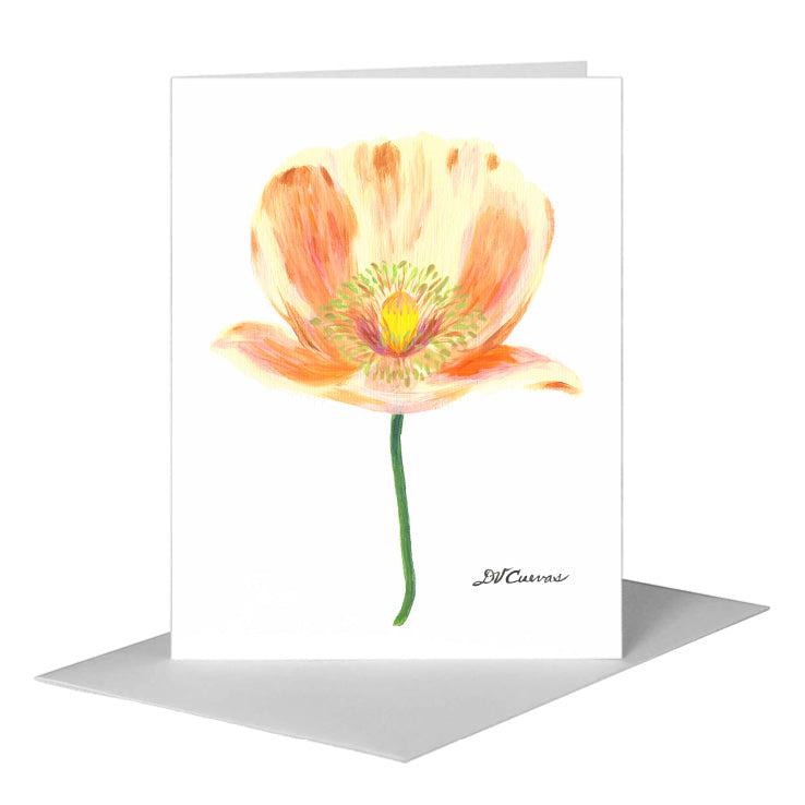 Poppy Courtly, Greeting Card (#7778C) A2 Card Front, www.printedcanvas.com