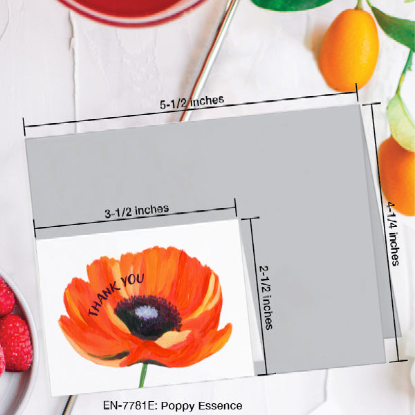 Poppy Essence, Greeting Card (7781E), Enclosure Card, www.printedcanvas.com