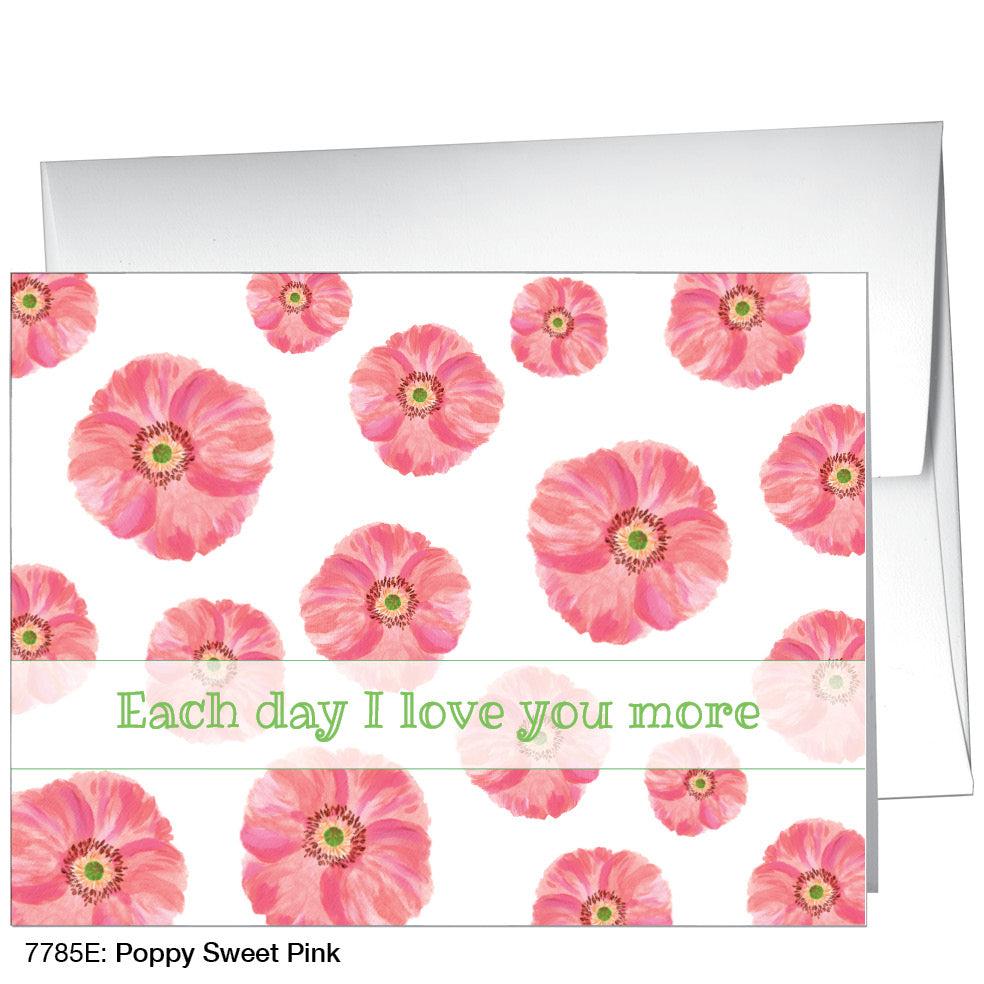 Poppy Sweet Pink, Greeting Card (7785E)