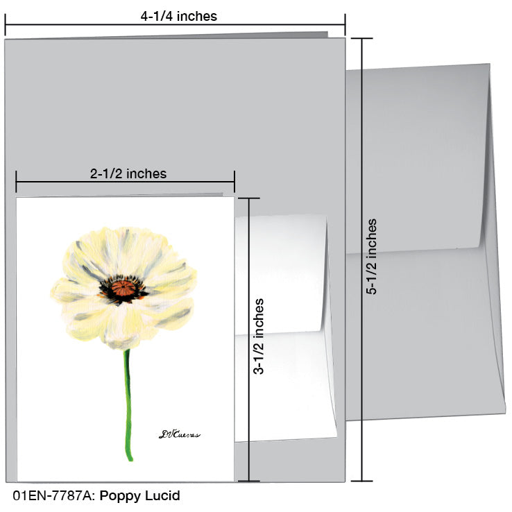Poppy Lucid, Greeting Card (7787A), Enclosure, www.printedcanvas.com