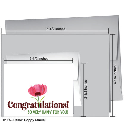 Poppy Marvel, Greeting Card (7790A), Enclosure Card, www.printedcanvas.com