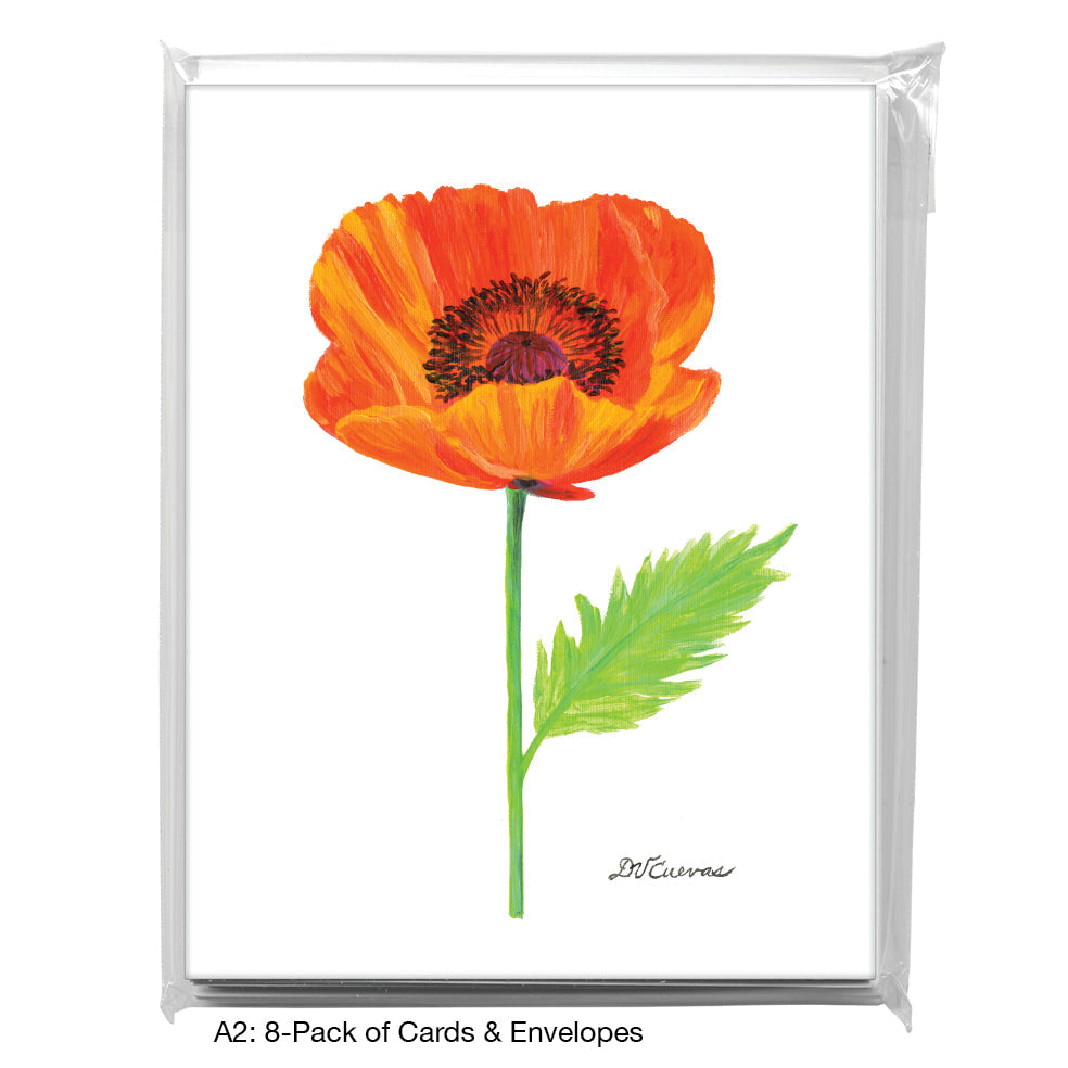 Poppy Nina, Greeting Card (7791B), A2 Card 8-Pack, www.printedcanvas.com