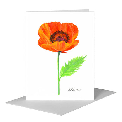 Poppy Nina, Greeting Card (#7791B) A2 Card Front, www.printedcanvas.com