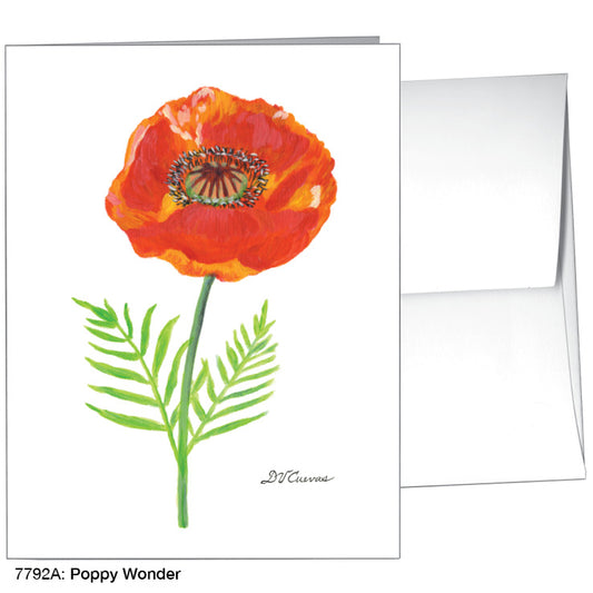 Poppy Wonder, Greeting Card (#7792A), A2 Card Front, www.printedcanvas.com