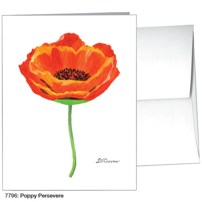 Poppy Persevere, Greeting Card (7796), A2, printedcanvas.com