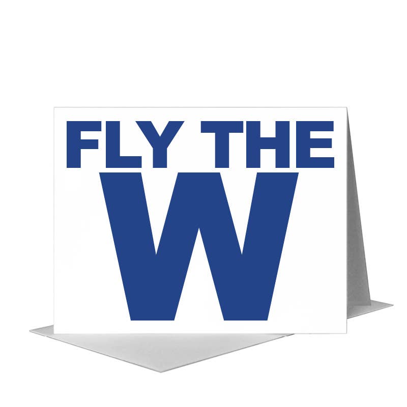 Cubs Win, Greeting Card (#8469A) A2 Card Front, www.printedcanvas.com