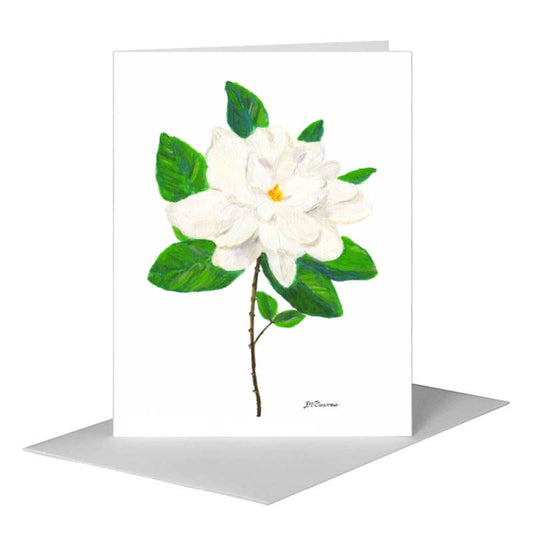 Gardenia, Greeting Card (#8339B) A2 Card Front, www.printedcanvas.com