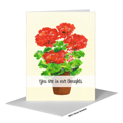 Classic Geranium, Greeting Card (#7807C)