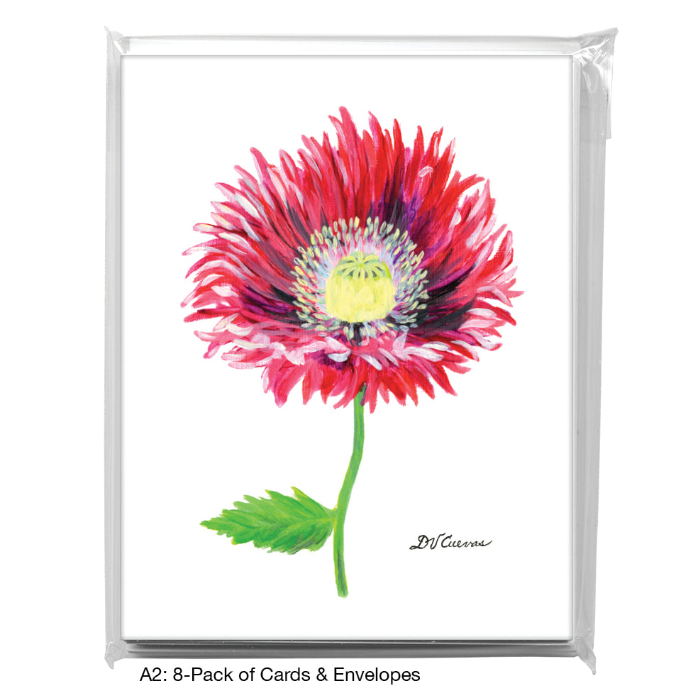 Poppy Charisma, Greeting Card (7808), A2 8-Pack, printedcanvas.com