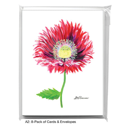 Poppy Charisma, Greeting Card (7808), A2 8-Pack, printedcanvas.com