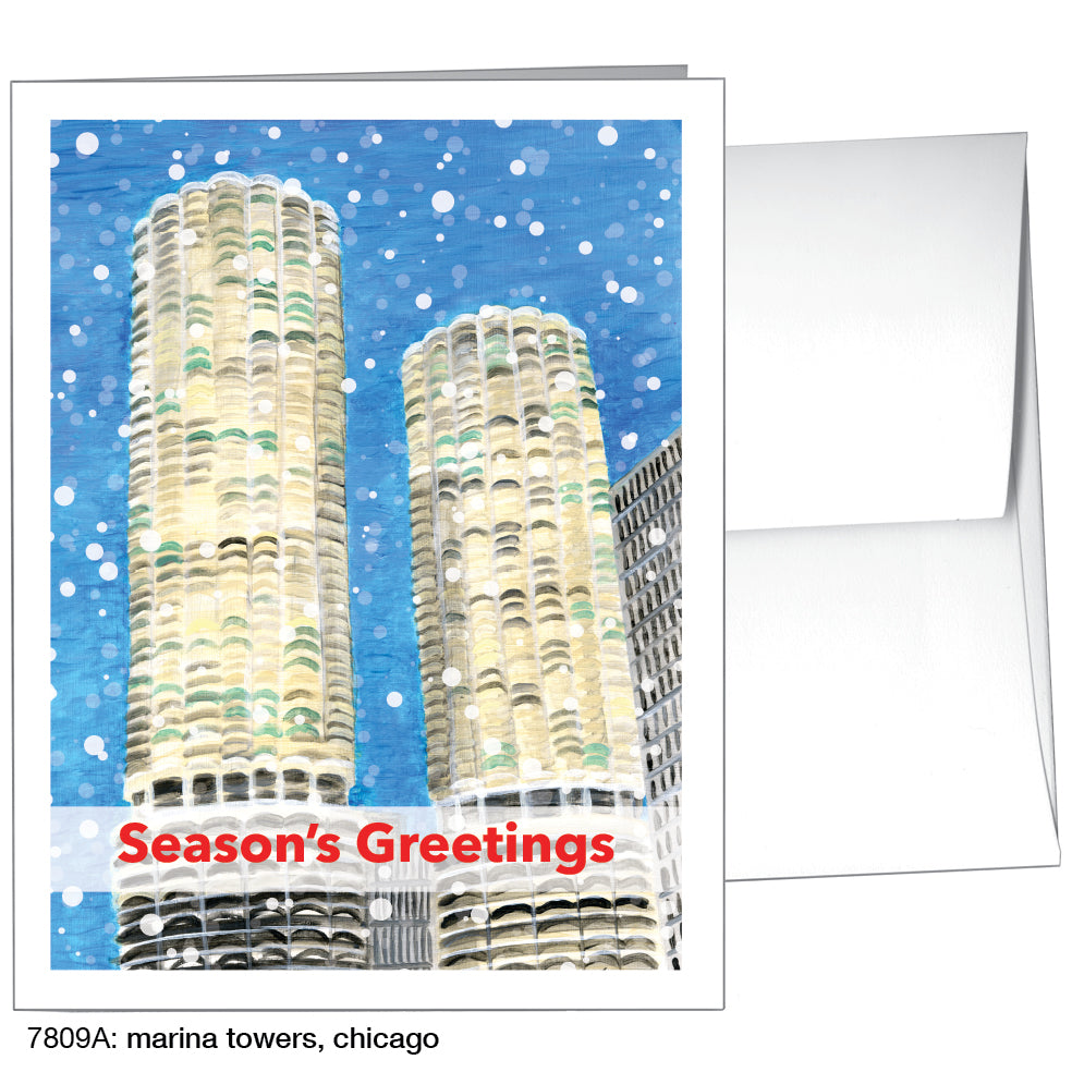 Marina Towers, Chicago, Greeting Card (7809A)