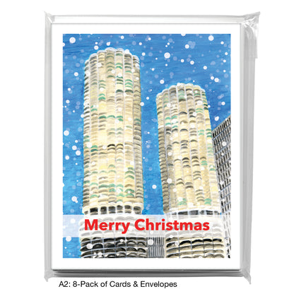 Marina Towers, Chicago, Greeting Card (7809D)