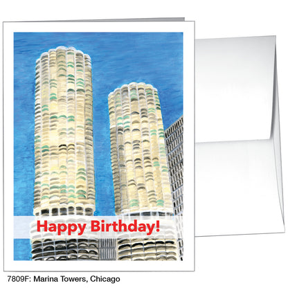 Marina Towers, Chicago, Greeting Card (7809F)