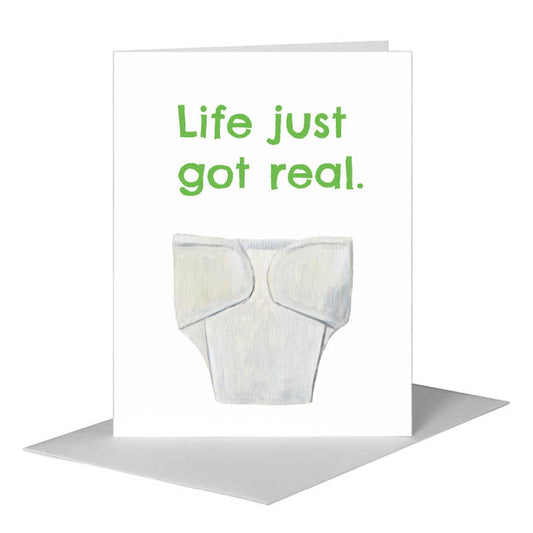 Diaper, Greeting Card (#7946ZA) A2 Card Front, www.printedcanvas.com