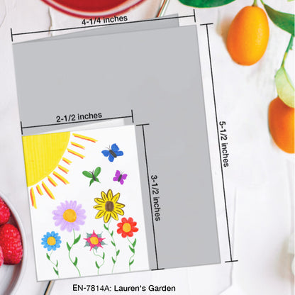 Lauren's Garden, Greeting Card (#7814A)