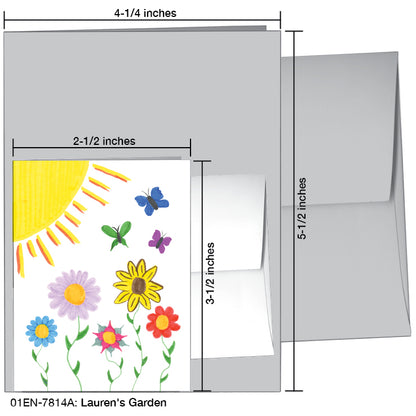 Lauren's Garden, Greeting Card (#7814A)