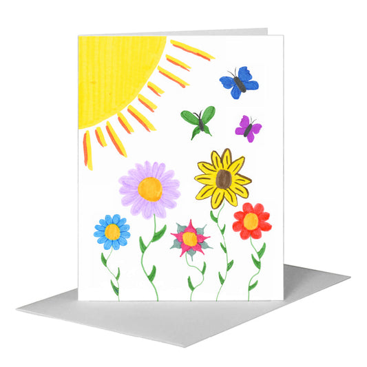 Lauren's Garden, Greeting Card (#7814A) A2 Card Front, www.printedcanvas.com