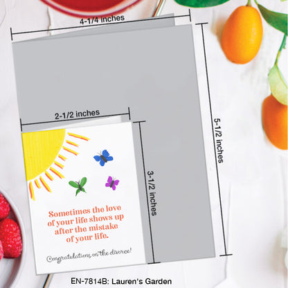 Lauren's Garden, Greeting Card (#7814B)