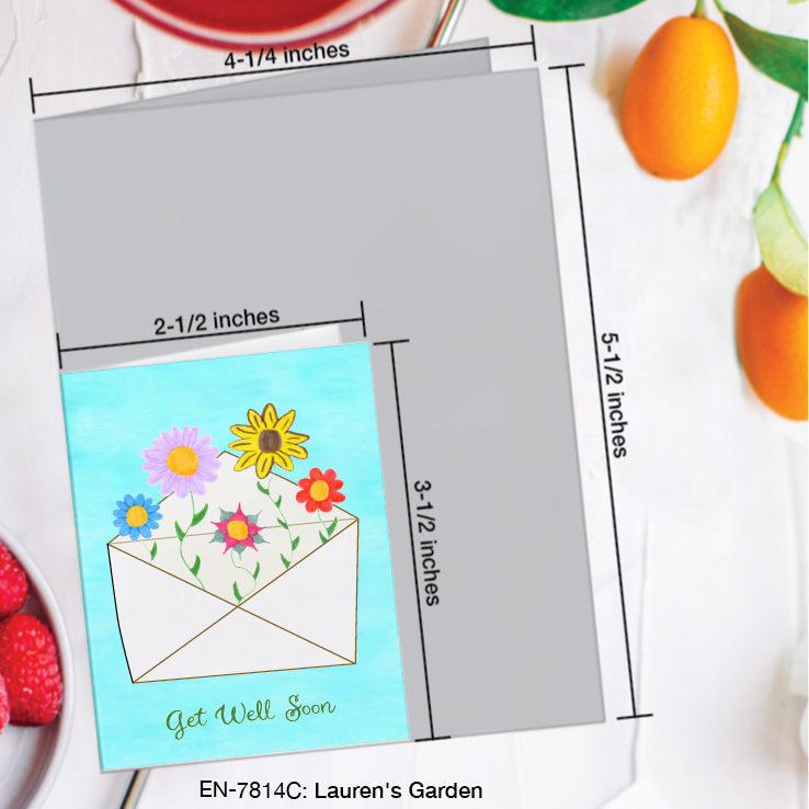 Lauren's Garden, Greeting Card (#7814C)