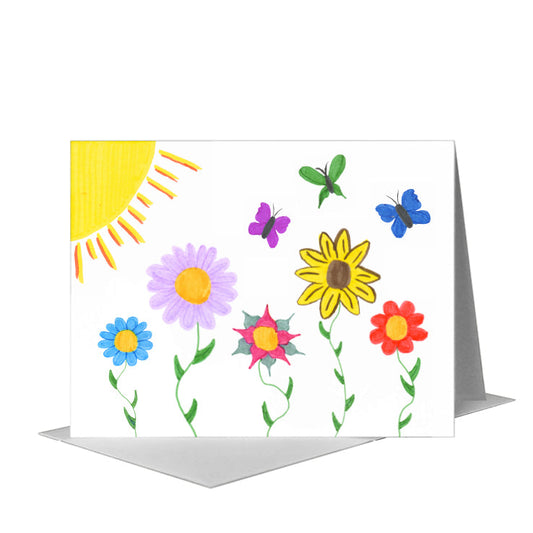 Lauren's Garden, Greeting Card (#7814D) A2 Card Front, www.printedcanvas.com