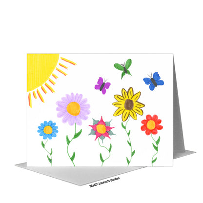 Lauren's Garden, Greeting Card (#7814D)