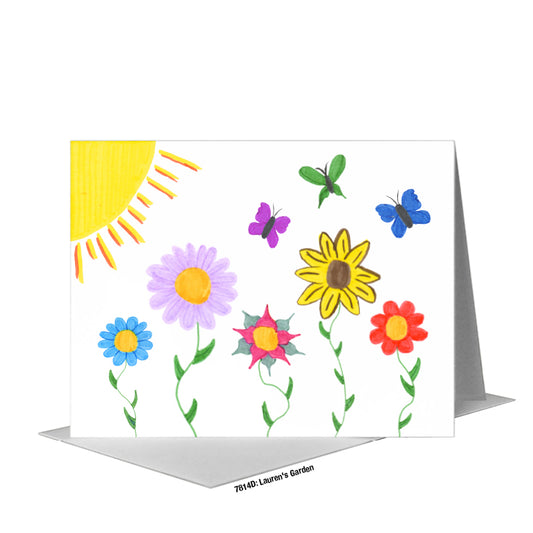 Lauren's Garden, Greeting Card (#7814D)