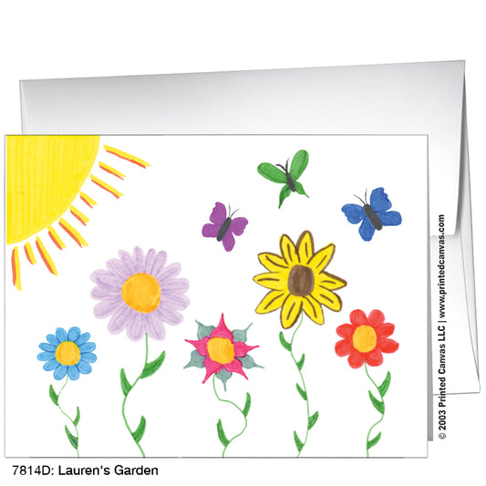 Lauren's Garden, Greeting Card (#7814D)