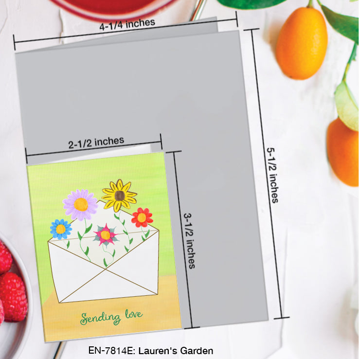 Lauren's Garden, Greeting Card (#7814E)