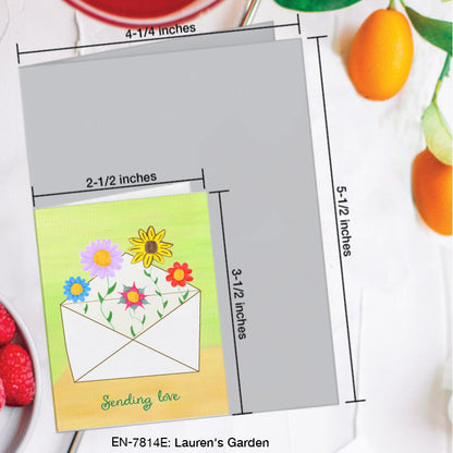 Lauren's Garden, Greeting Card (#7814E)