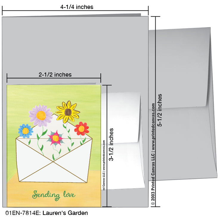 Lauren's Garden, Greeting Card (#7814E)