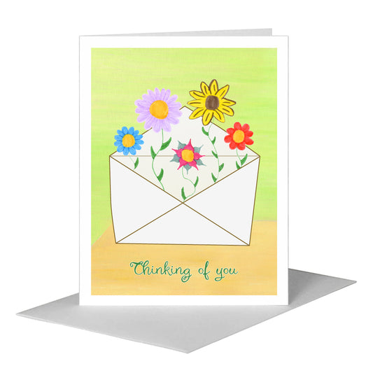 Lauren's Garden, Greeting Card (#7814F) A2 Card Front, www.printedcanvas.com