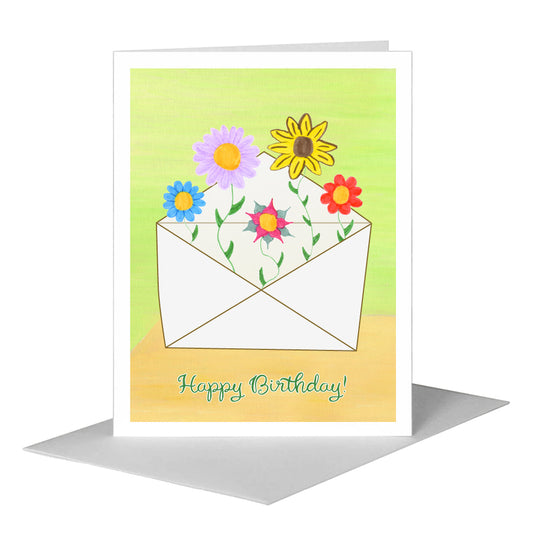 Lauren's Garden, Greeting Card (#7814G) A2 Card Front, www.printedcanvas.com